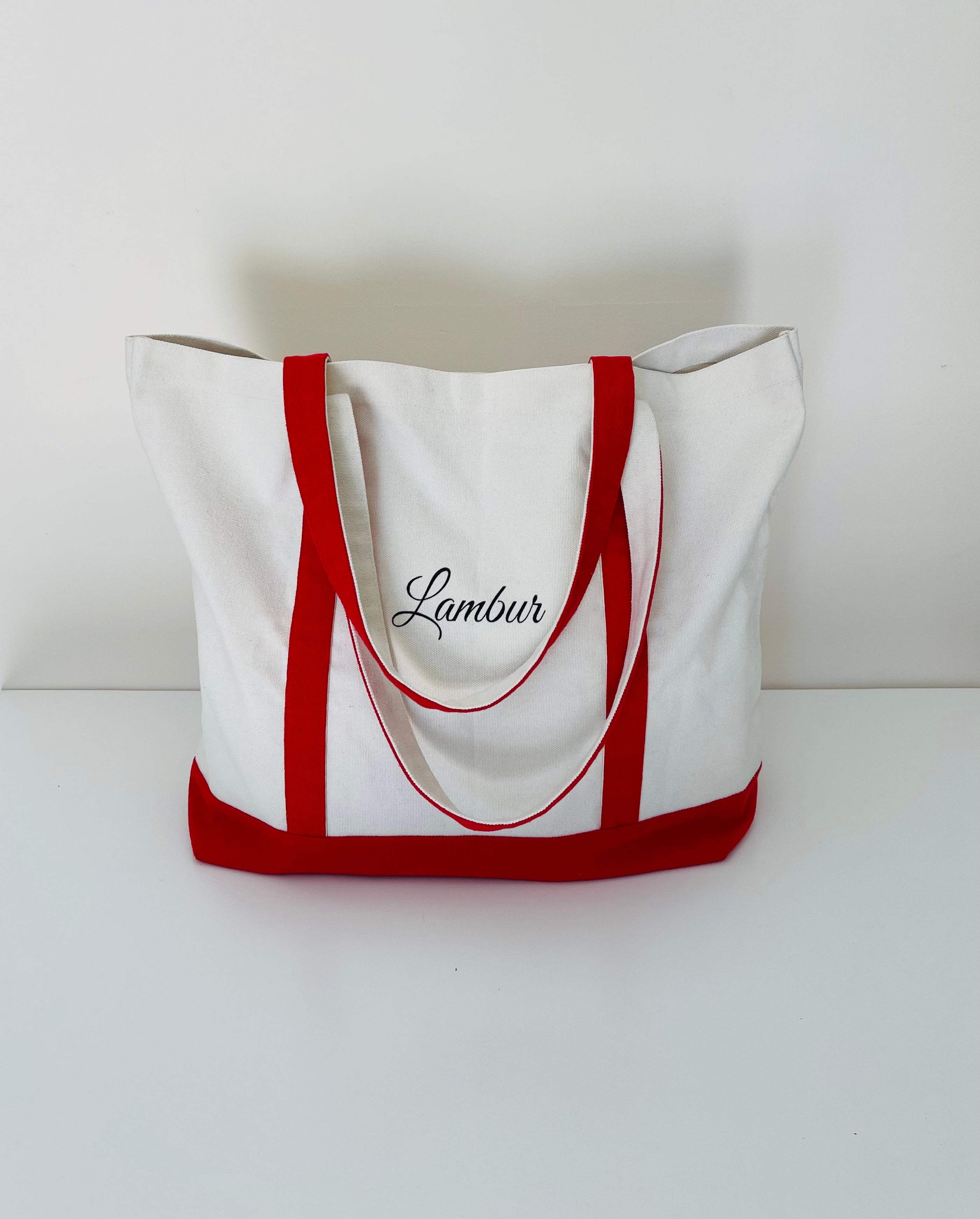 Lambur Eco-Friendly 100% Cotton Canvas Reusable Grocery Bag Tote Bag